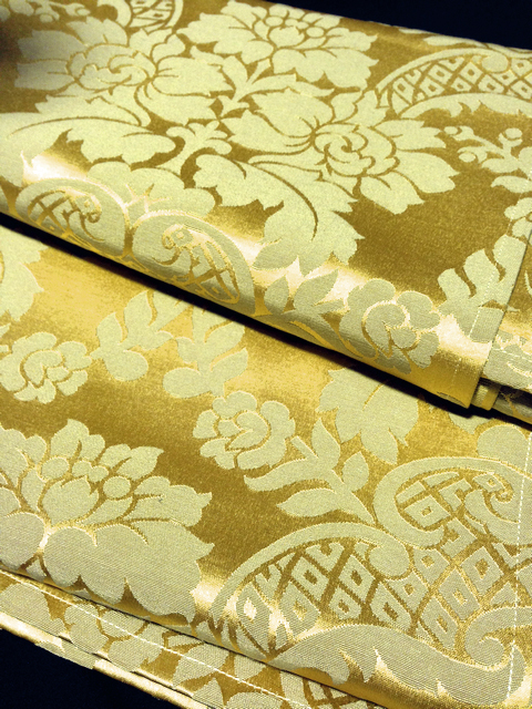 TABLECLOTH, Gold Damask 1.4 x 2.3m